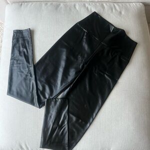 Black Pleather Leggings